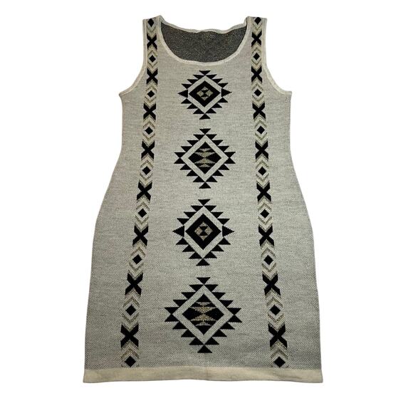 Women's Sleeveless Scoop Neck Aztec Southwestern Knit Dress Size Small Festival - Picture 1 of 6